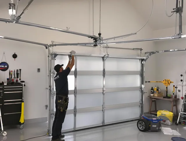 Duxbury Garage Door Repair certified team performing precision garage door installation in Duxbury