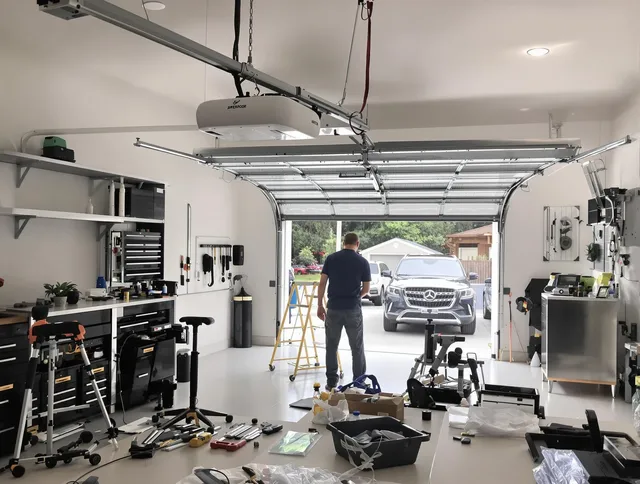 Garage door opener installation by Duxbury Garage Door Repair in Duxbury