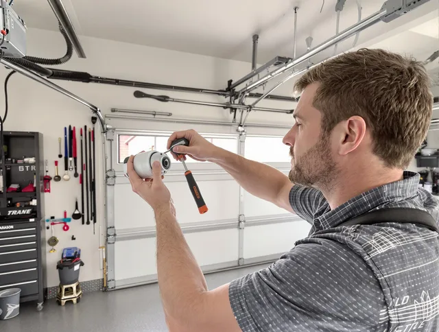 Garage door opener repair service by Duxbury Garage Door Repair in Duxbury