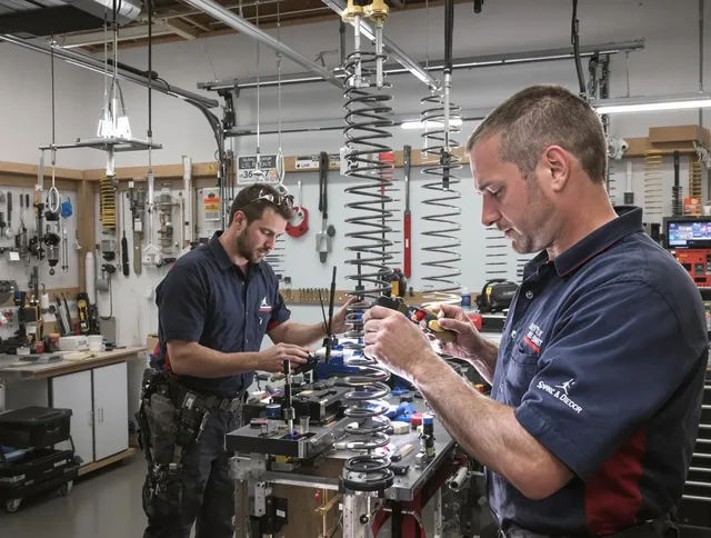 Garage door spring repair service by Duxbury Garage Door Repair in Duxbury